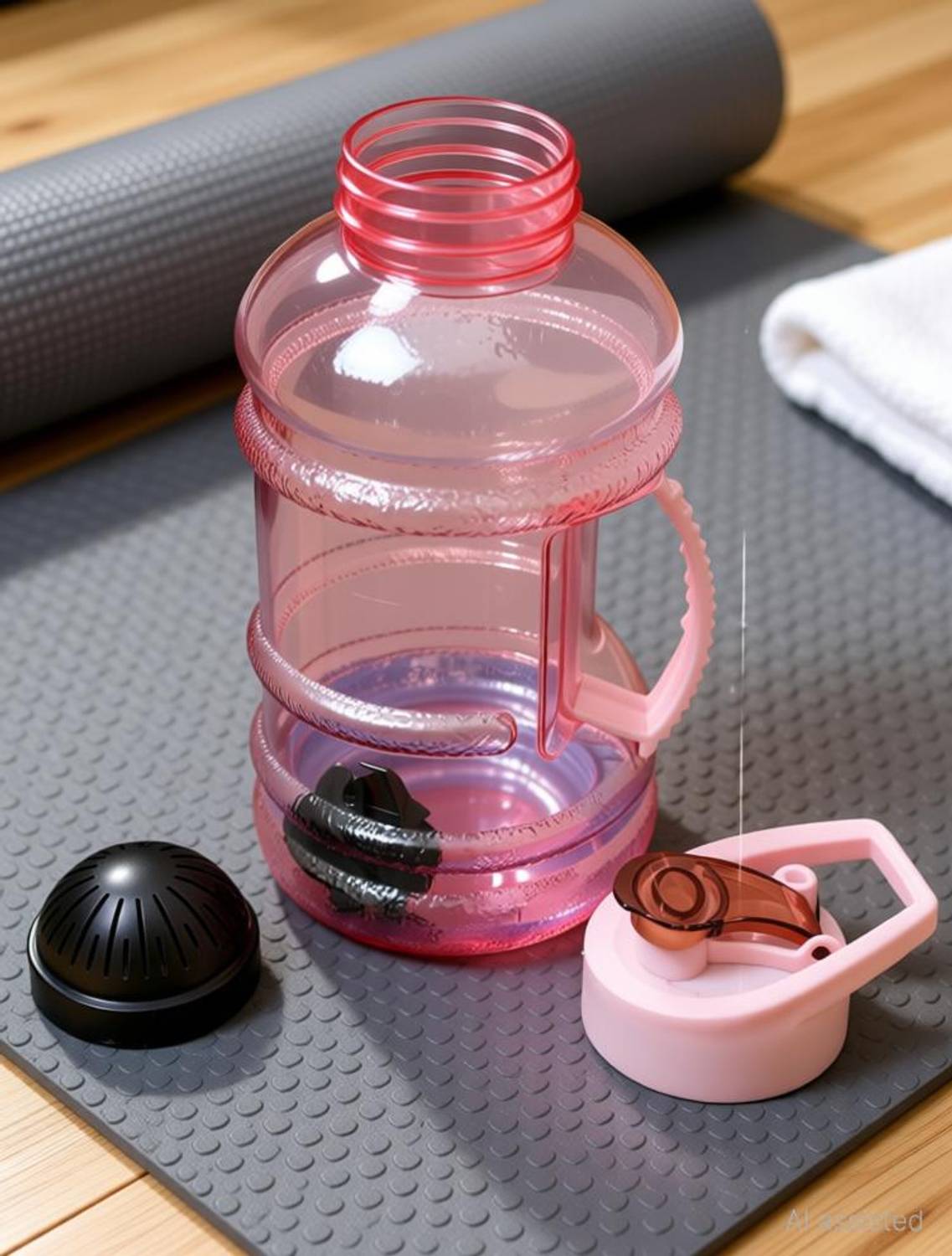 BBS BACKBONE 1500ml BPA-Free Sports & Gym Water Bottle with Handle 1500 ml Plastic Bottle