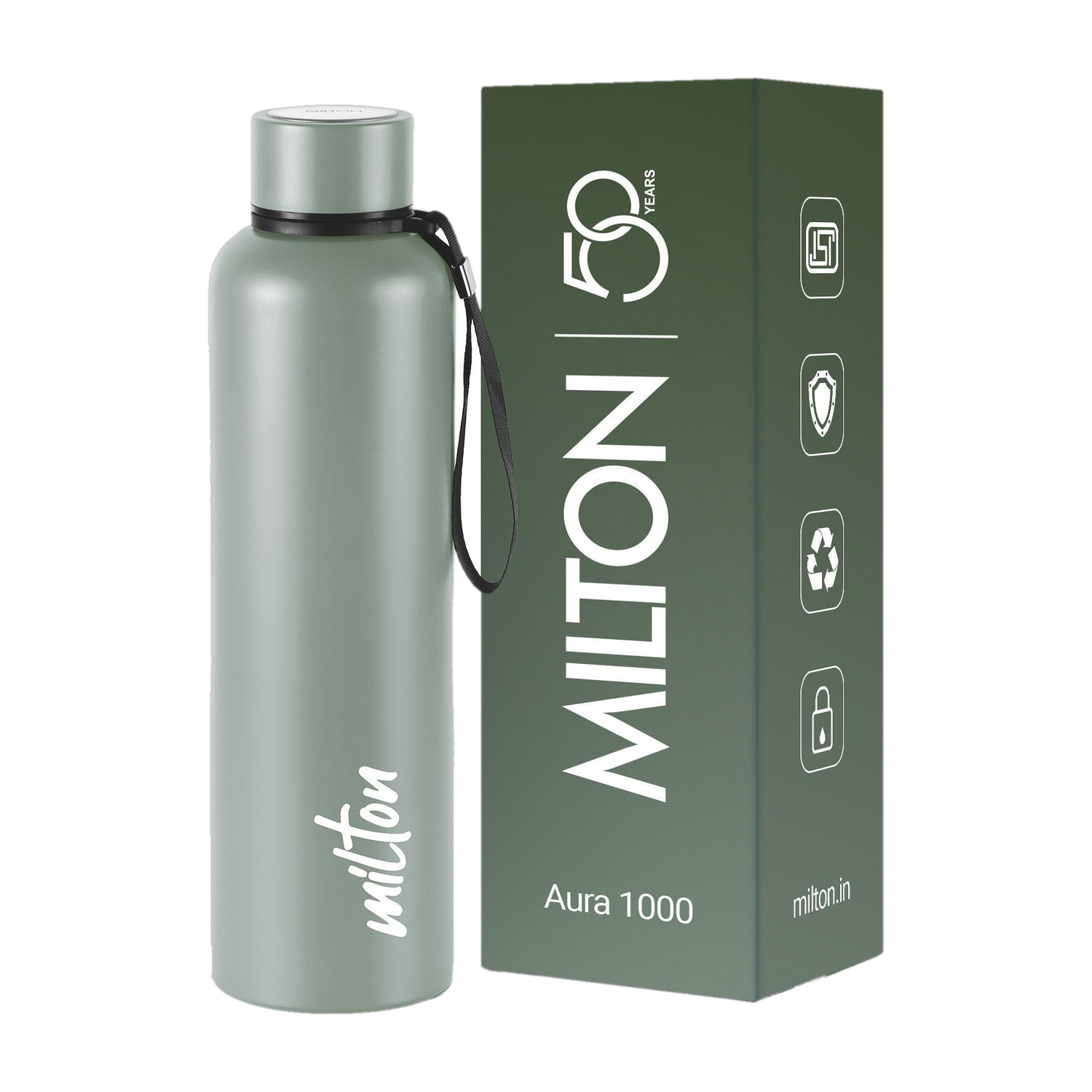 MILTON Aura 1000 Thermosteel 1000 ml Stainless Steel Flask