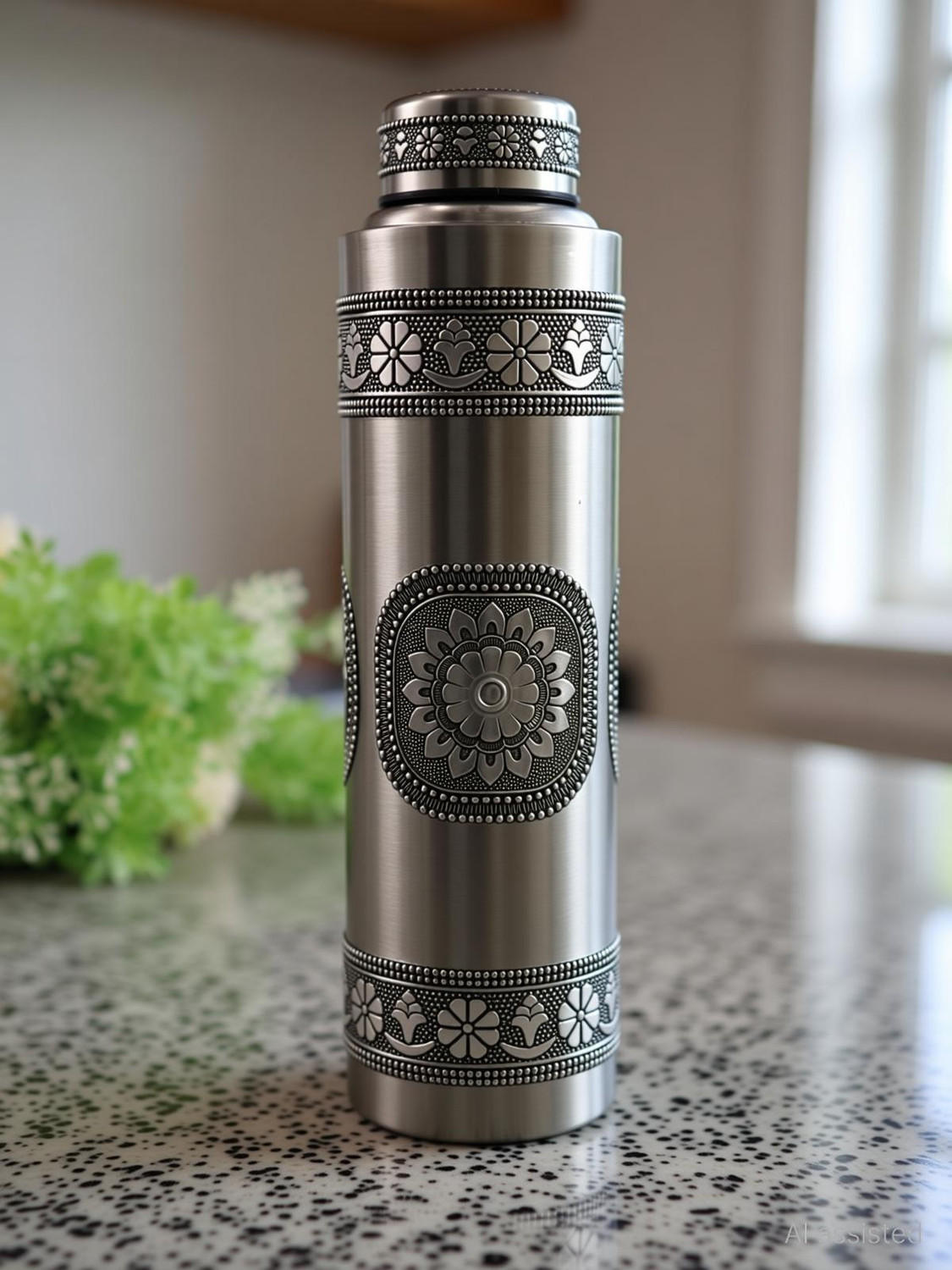 Image of Giftguys Oxidised steel water /juice bottle 1000 ml Steel Bottle