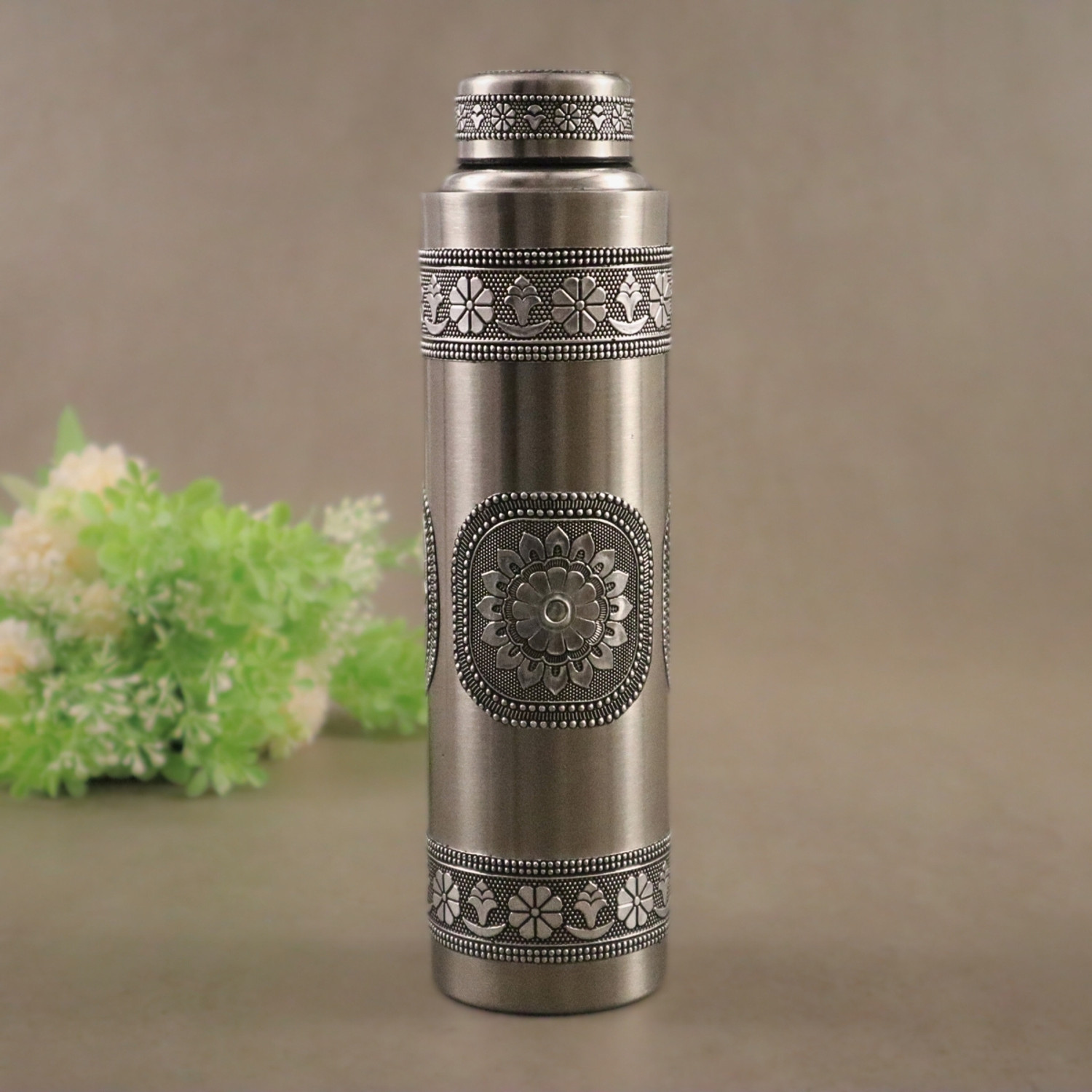 Image of Giftguys Oxidised steel water /juice bottle 1000 ml Steel Bottle