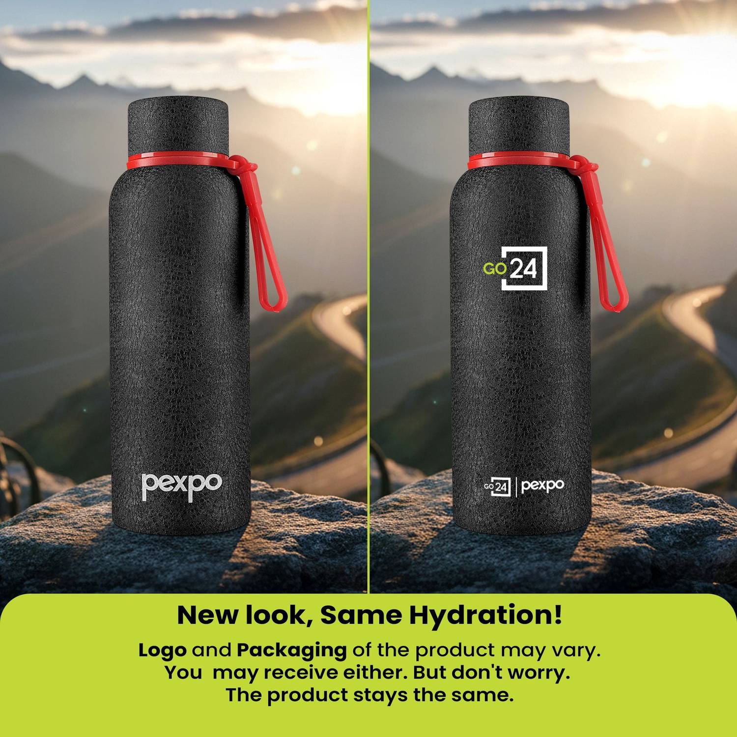 Go24 Bravo 500 ml Stainless Steel Flask - Image 3