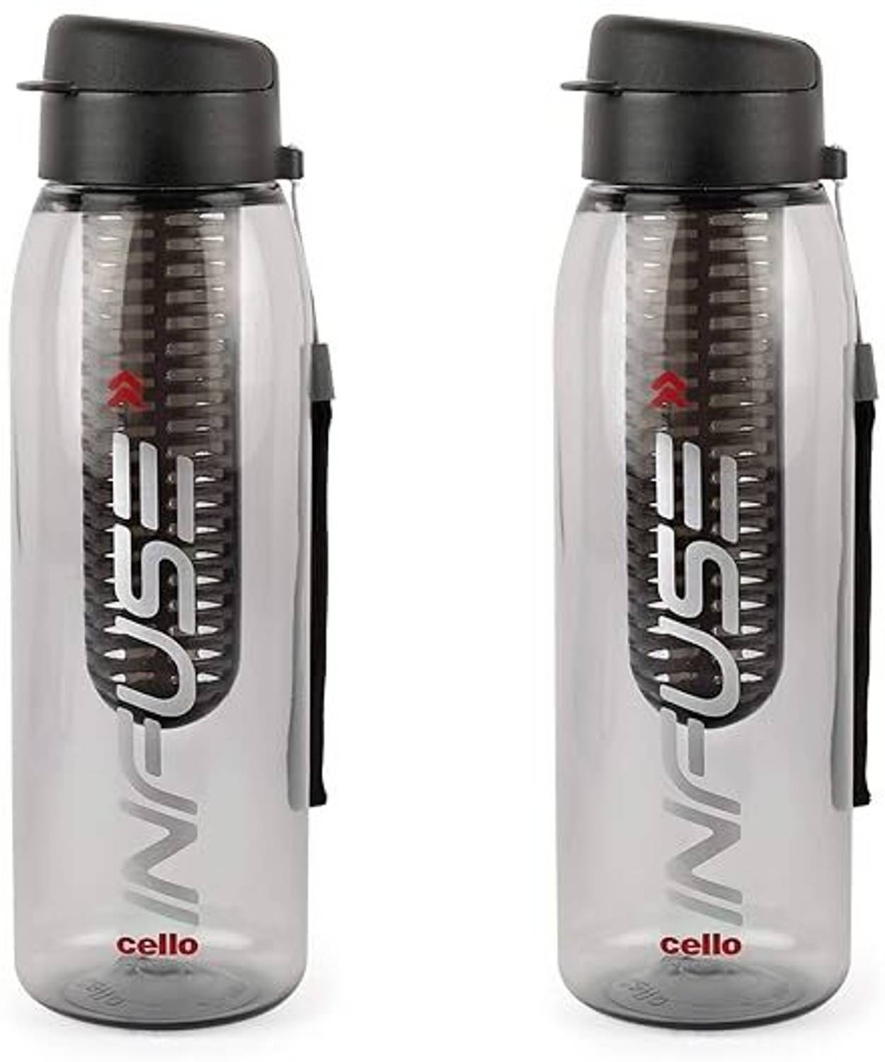 Amish Farms Water Bottle Set of 2, 800 ml Each, Assorted | Food Grade, Unbreakable 800 ml Plastic Bottle
