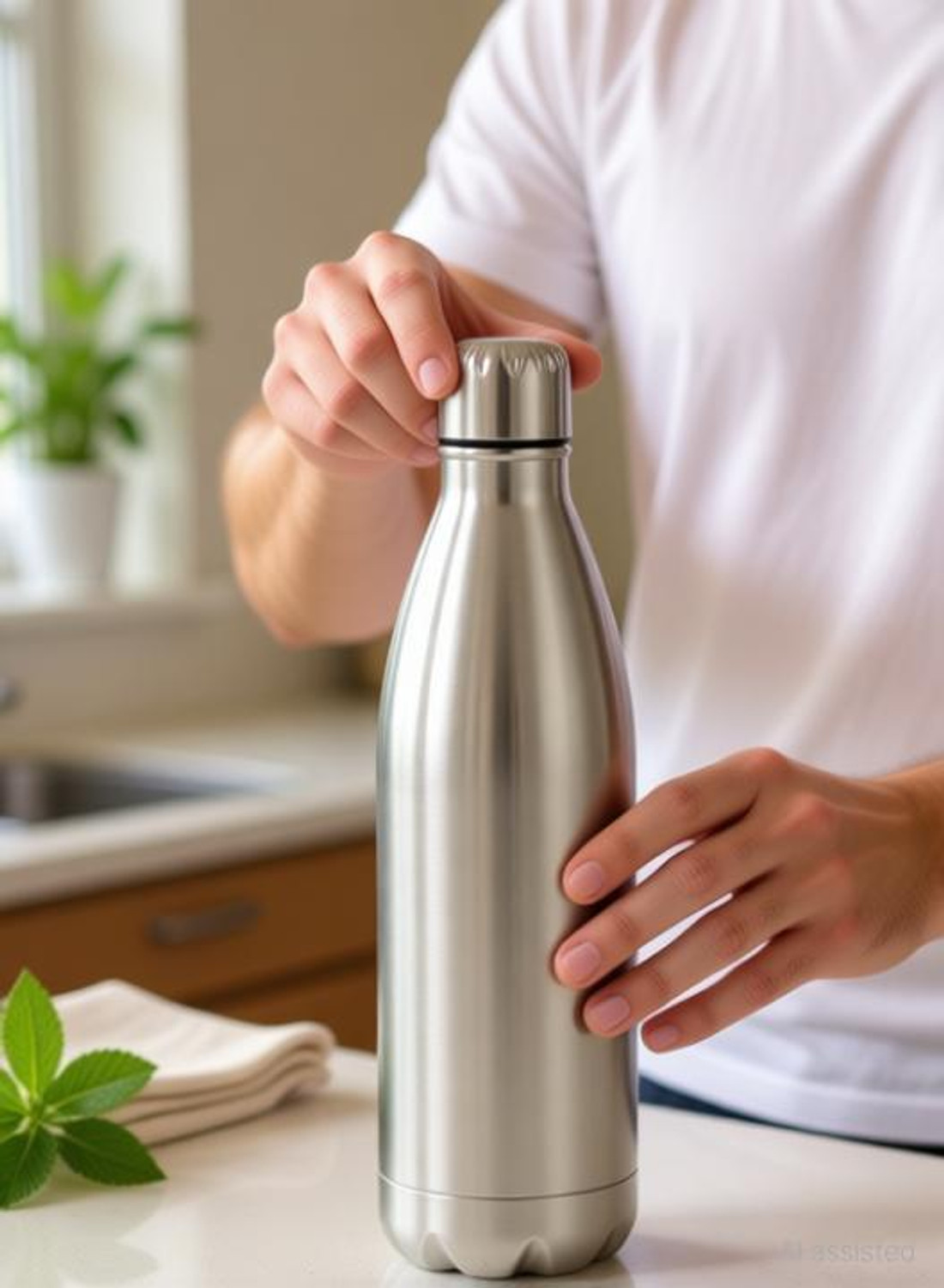 Image of Sunaisy Thermosteel 500 ml ( 24 Hours Hot and Cold Water Bottle) Vacuam Bottle 500 ml 500 ml Steel Bottle