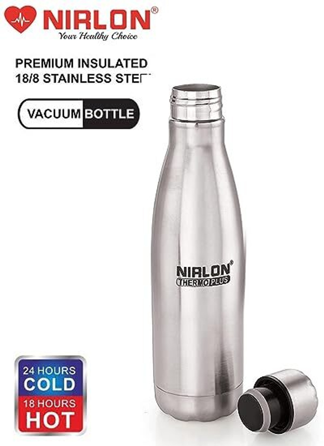 Image of NIRLON Stainless Steel Vaccum Insulated Bottle, VB-1000 ML 1000 ml Steel Bottle