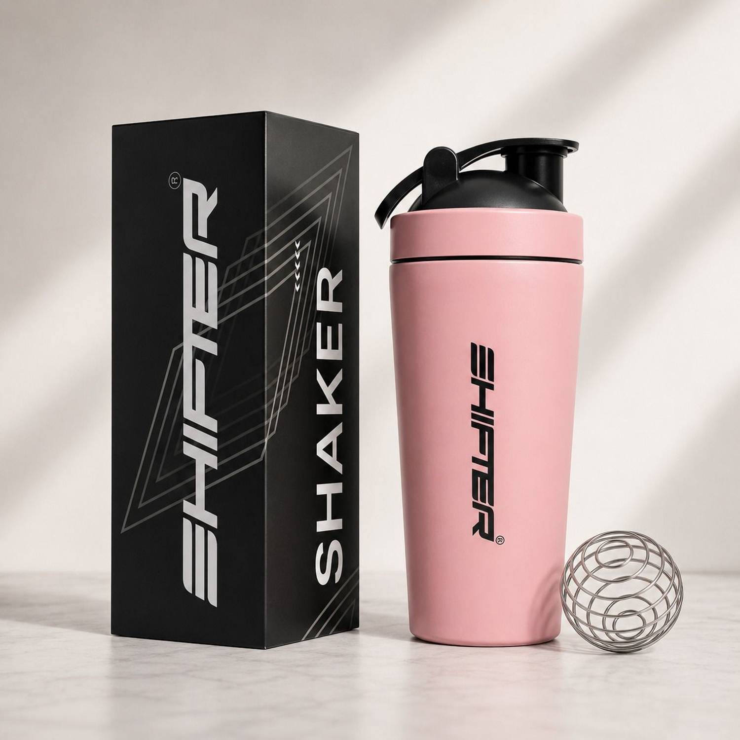 SHIFTER Gym Shaker 750 ml Steel - Image 1