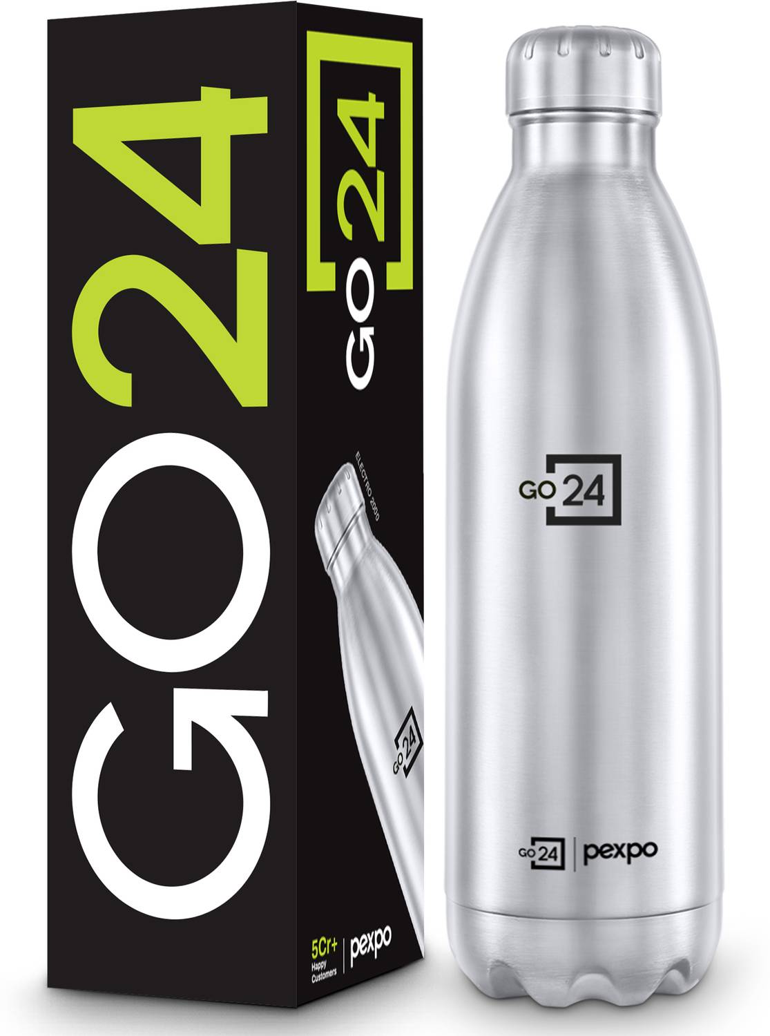 Go24 Electro 2000 2000ml Stainless Steel Flask - Image 1