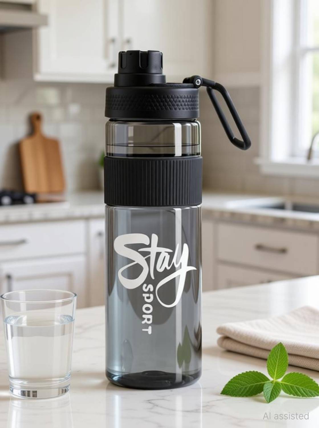 2Mech 1L Gym Training Water Bottle Leakproof 1000 ml Plastic Bottle