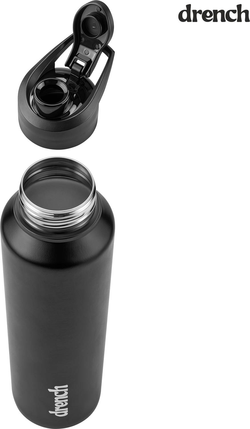 Drench Classic Sipper 1000 ml Stainless Steel Bottle Pack of 1 - Image 4