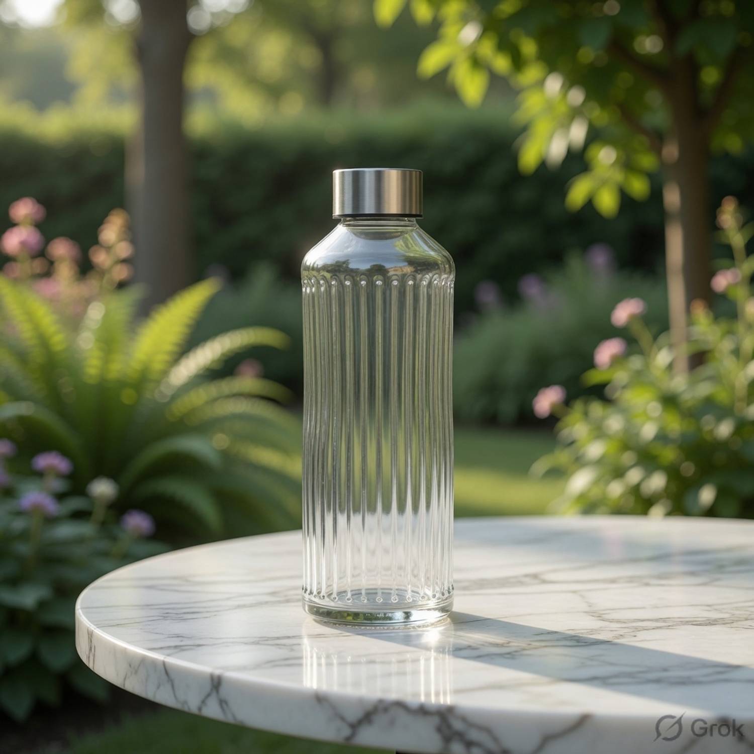 SVGI Square Liner 1000 ml Glass Bottle Pack of 1 - Image 5