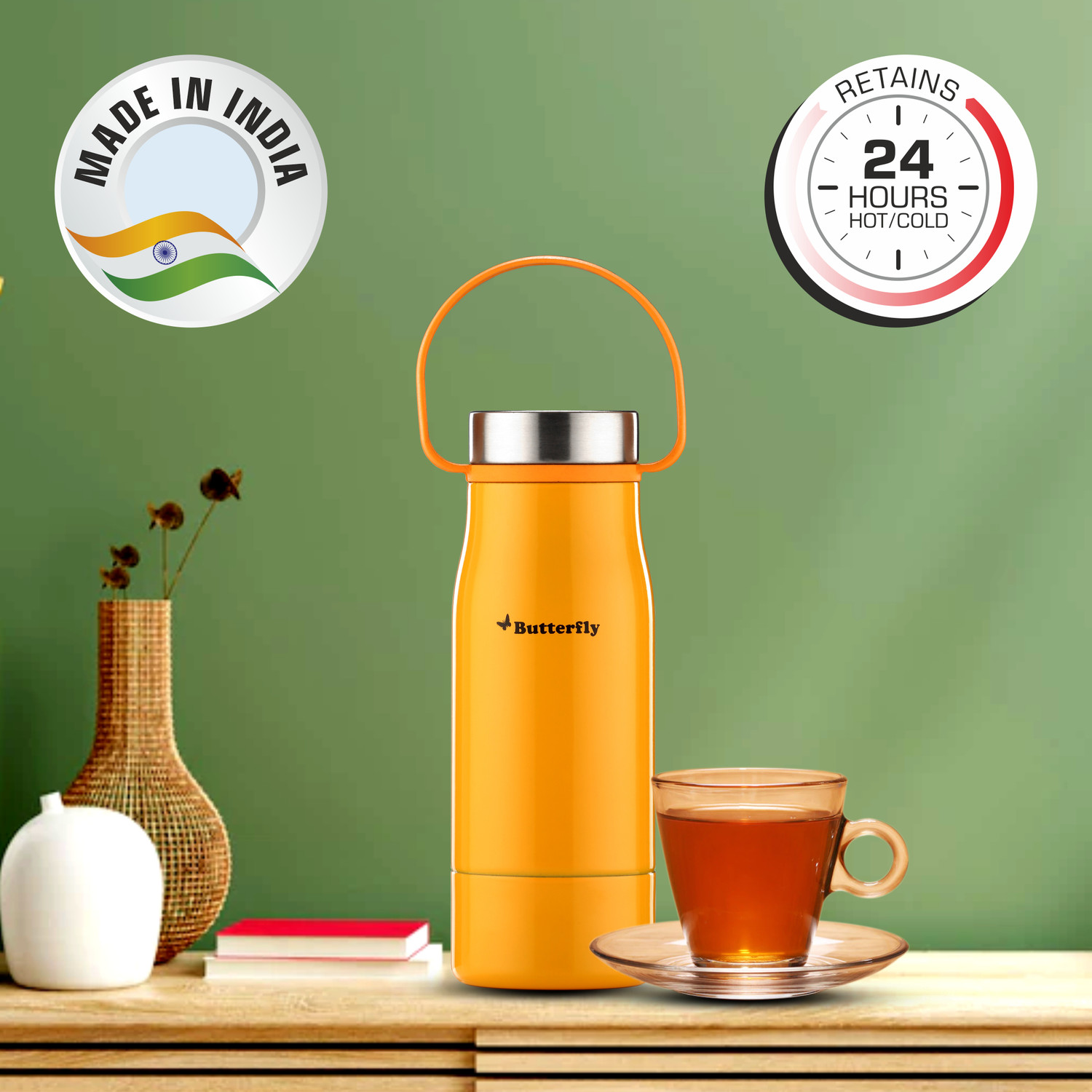 Image of Butterfly Leisure 350 ml Steel Flask
