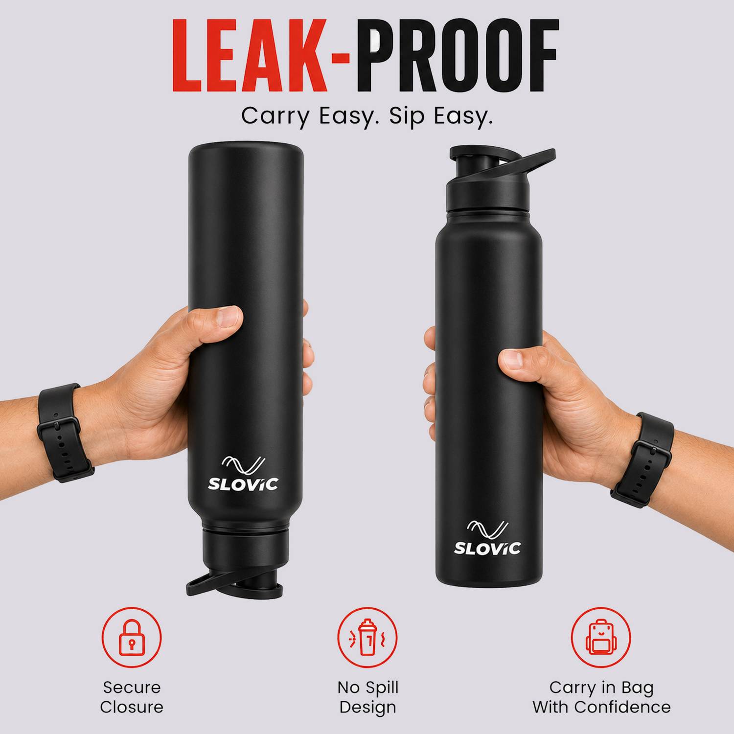 SLOVIC 1000 ml Stainless Steel Bottle - Image 5