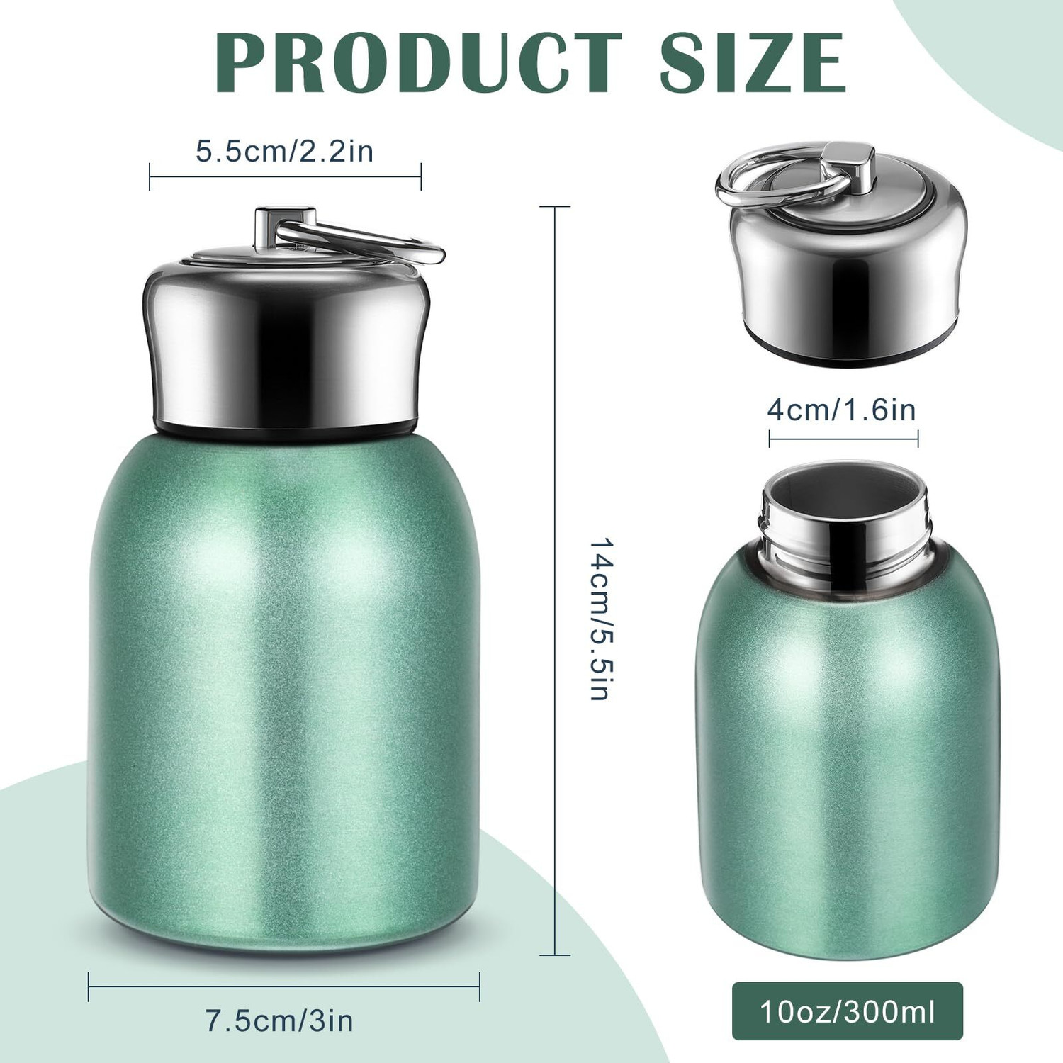 Image of SELLINGBEE Premium Stainless Steel Vacuum Insulated Water Bottle Portable 300 ml Stainless Steel Bottle