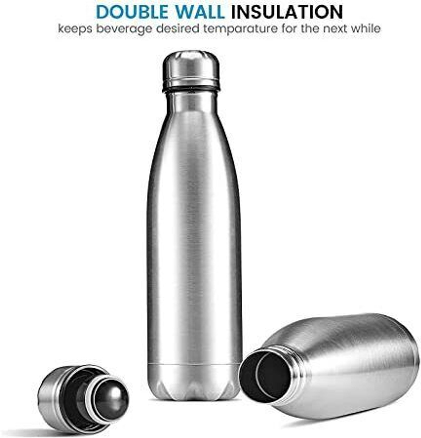 Image of Daiconstar Thermosteel 500ml (24 Hours Hot and Cold Water Bottle) 500 ml Steel Bottle