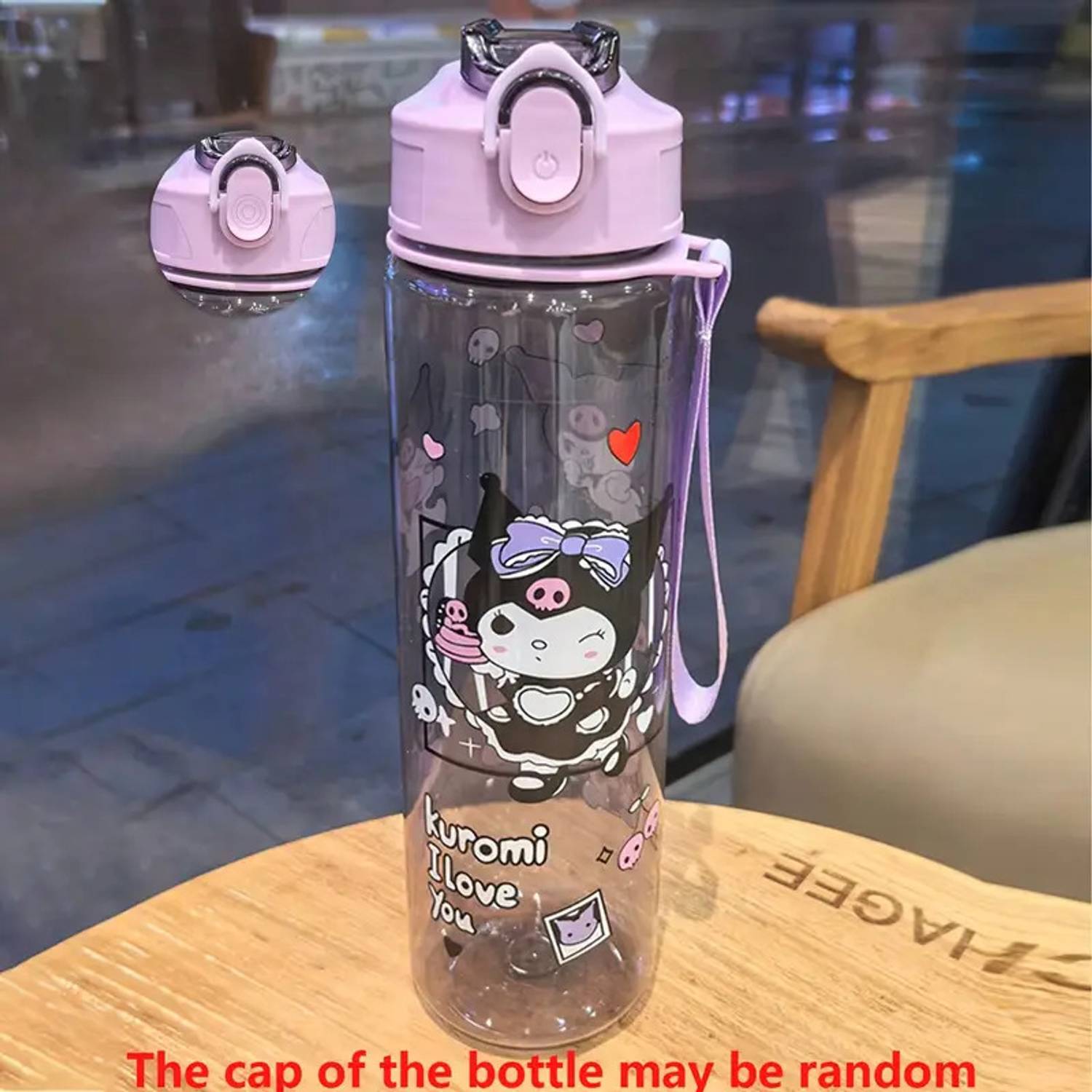 Flipkart.com | blombean Kuromi Black Transparent BPA free 800 ml