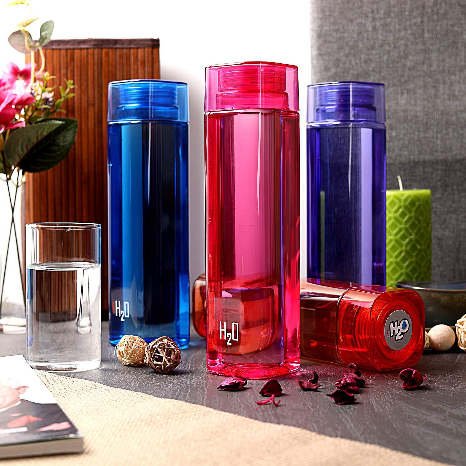 Image of cello Fridge Bottle Squaremate Set of 6 1000 ml Plastic Bottle