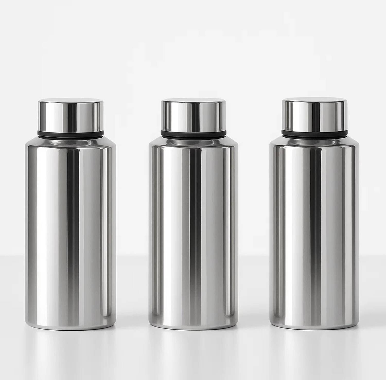 Aquasleri 500ml Stainless Steel Water Bottle (Pack of 3) 500 ml Stainless Steel Bottle