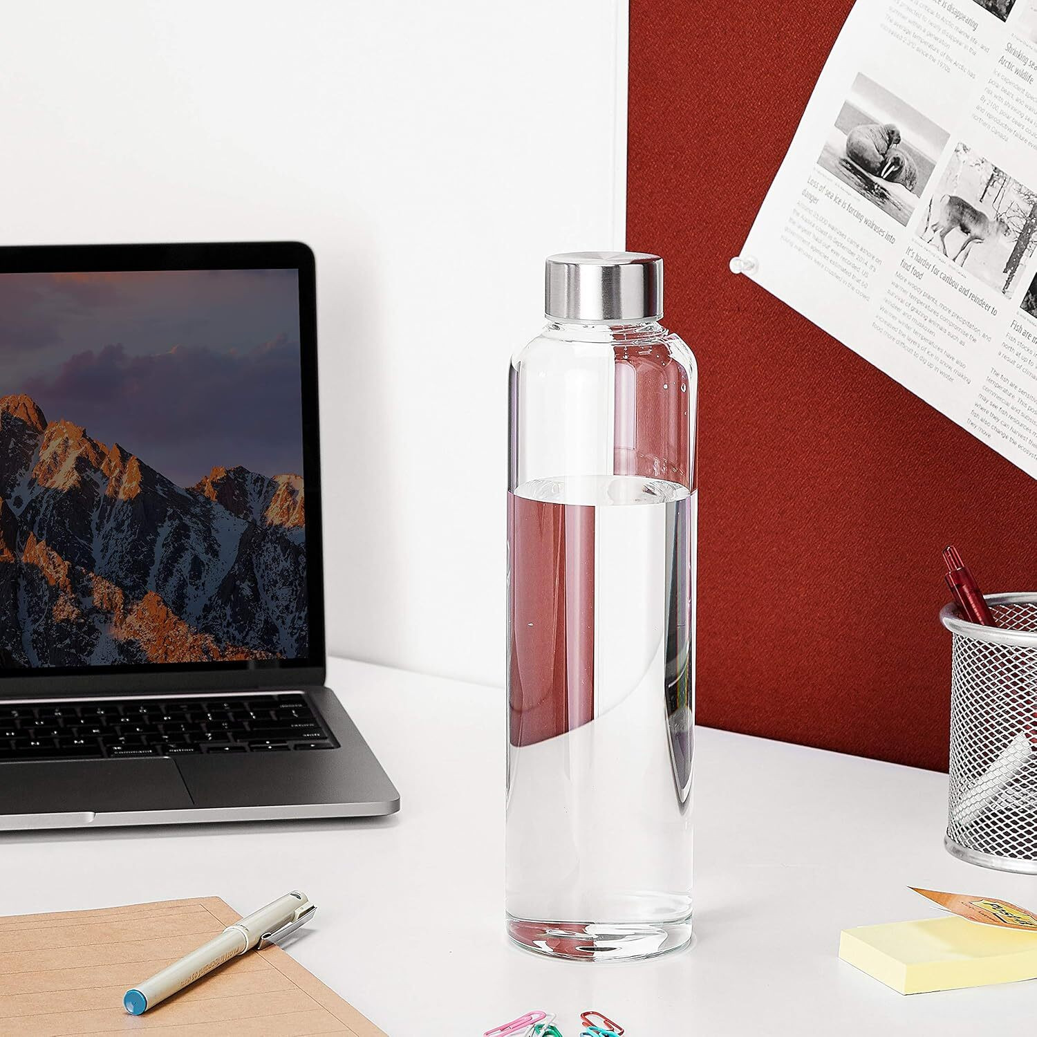 Image of MILTON Costa 1000 | Transparent bottle | PET Bottle | Rust proof | Leakproof | BPA FREE 1000 ml Plastic Bottle (Pack of 1, Clear)