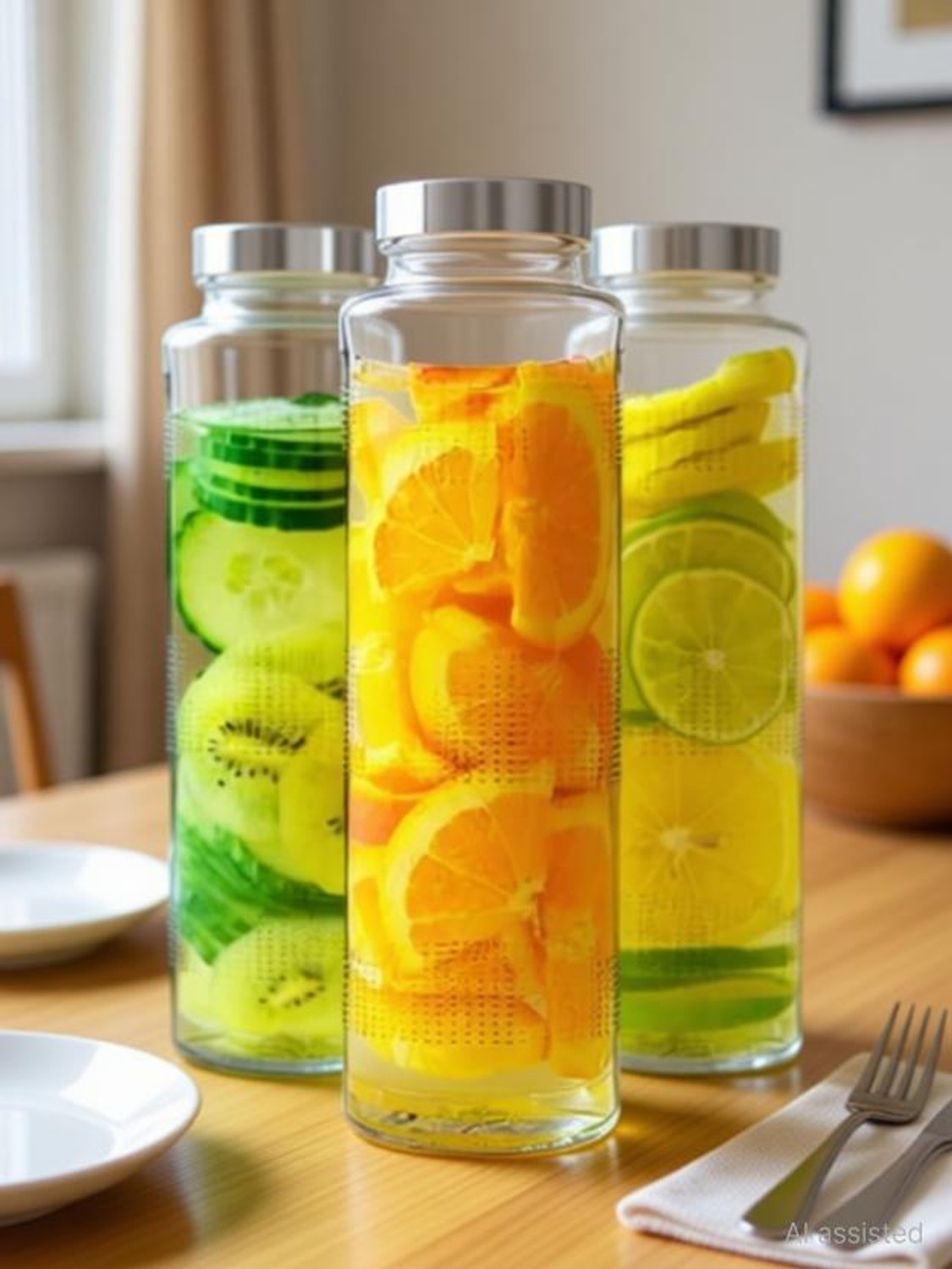 Image of GIOGD JAR Glass Food Grade Water Bottle 750 ml Glass Bottle (Pack of 4, Clear) 750 ml Glass Bottle