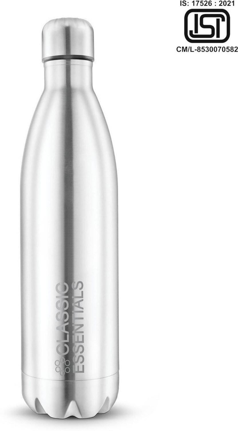 Image of Classic Essentials Insulated Hot & Cold Vacuum, 1000 ml Steel Flask (Pack of 1, Silver)