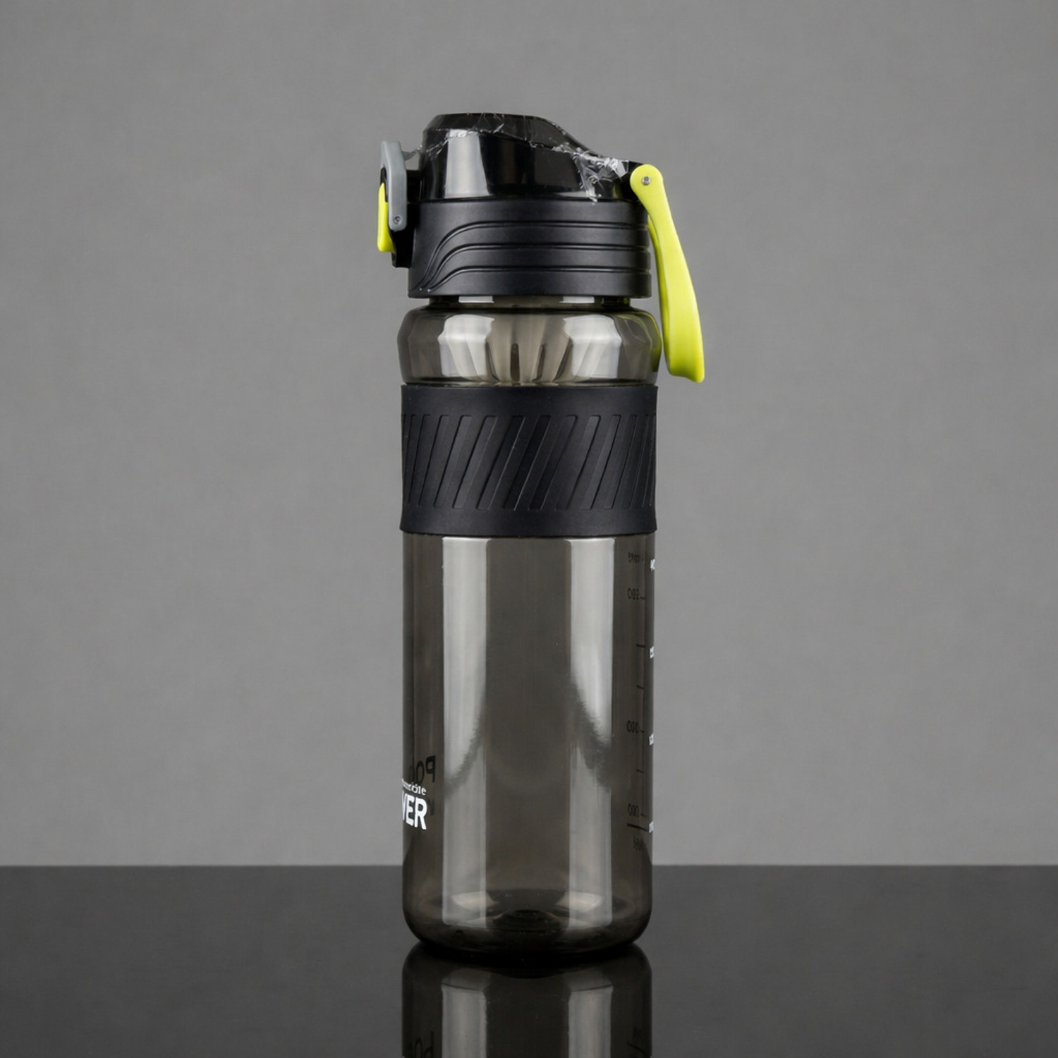 Image of SeaRegal Motivational BPA Free Gym Bottle for Gym & Travel Use 800 ml bottle 800 ml Silicone Bottle (Pack of 1, Black)
