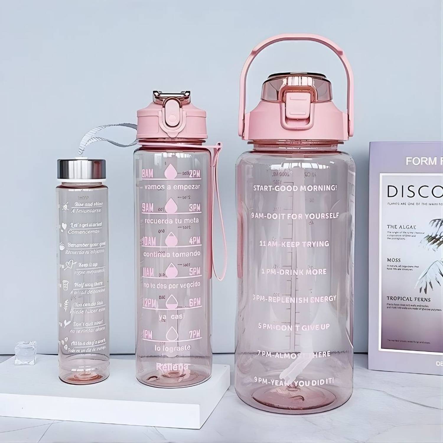 ThirstJoy 3-Pack Bottles 2000ML, 900ML, 300ML with Time Pack of 3 - Image 2
