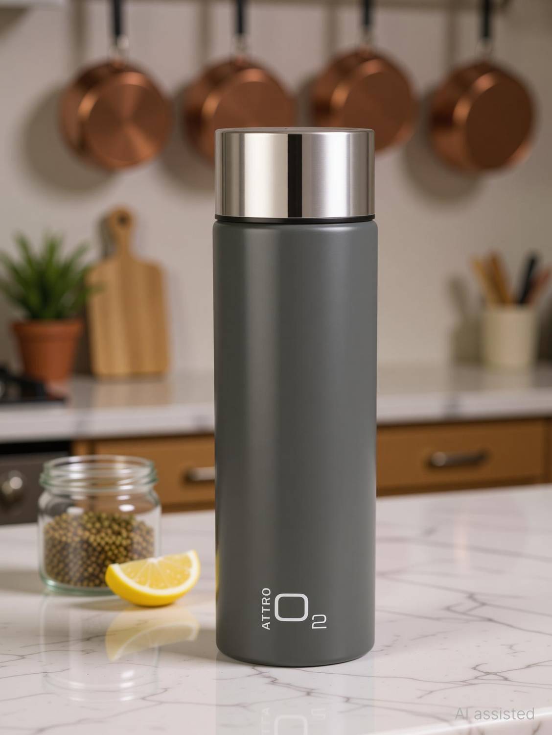 ATTRO O2 1100 ml Steel Bottle