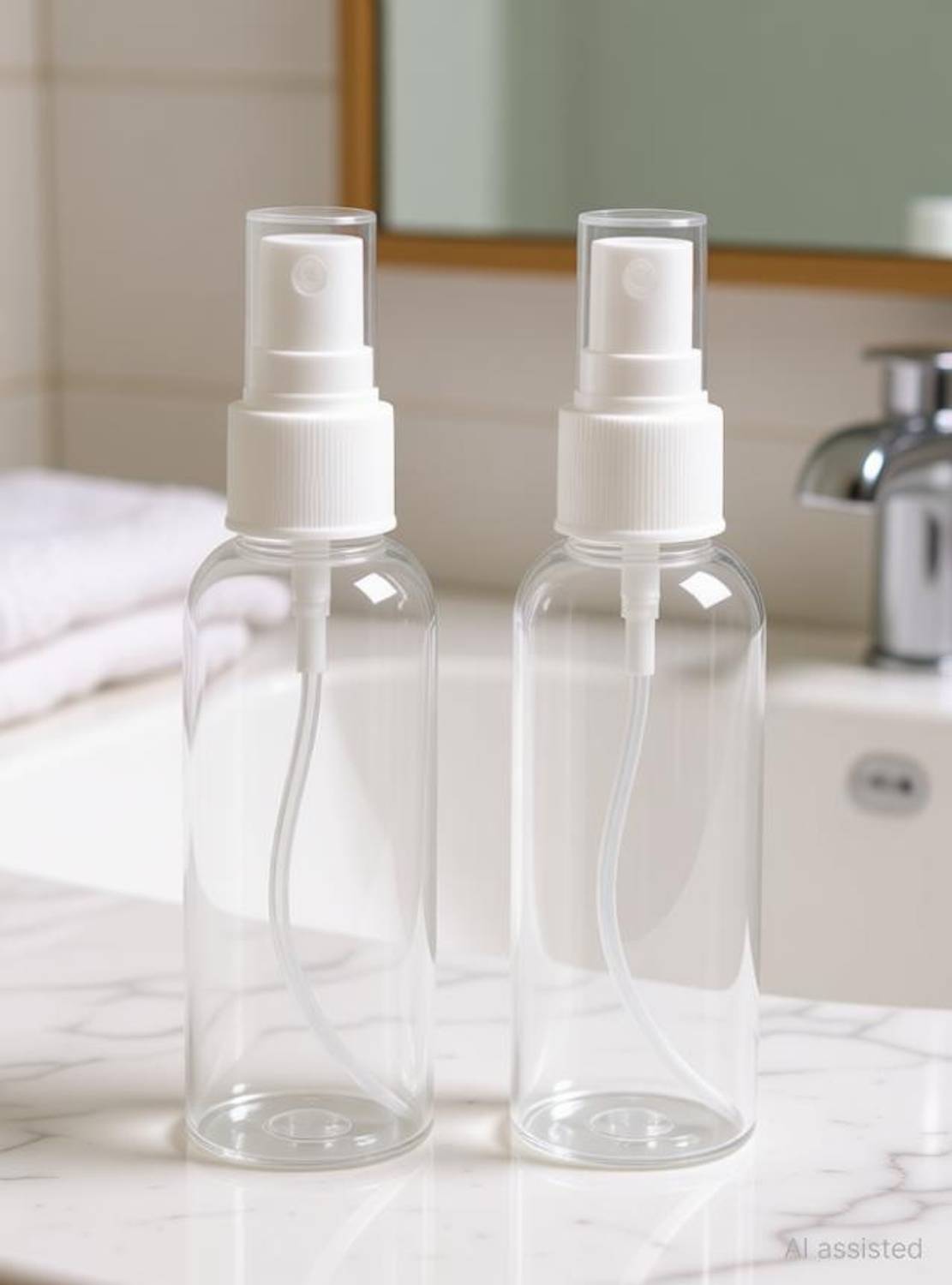 Astyler Transparent Spray Bottle Mist Sprayer 50 ml Plastic Bottle
