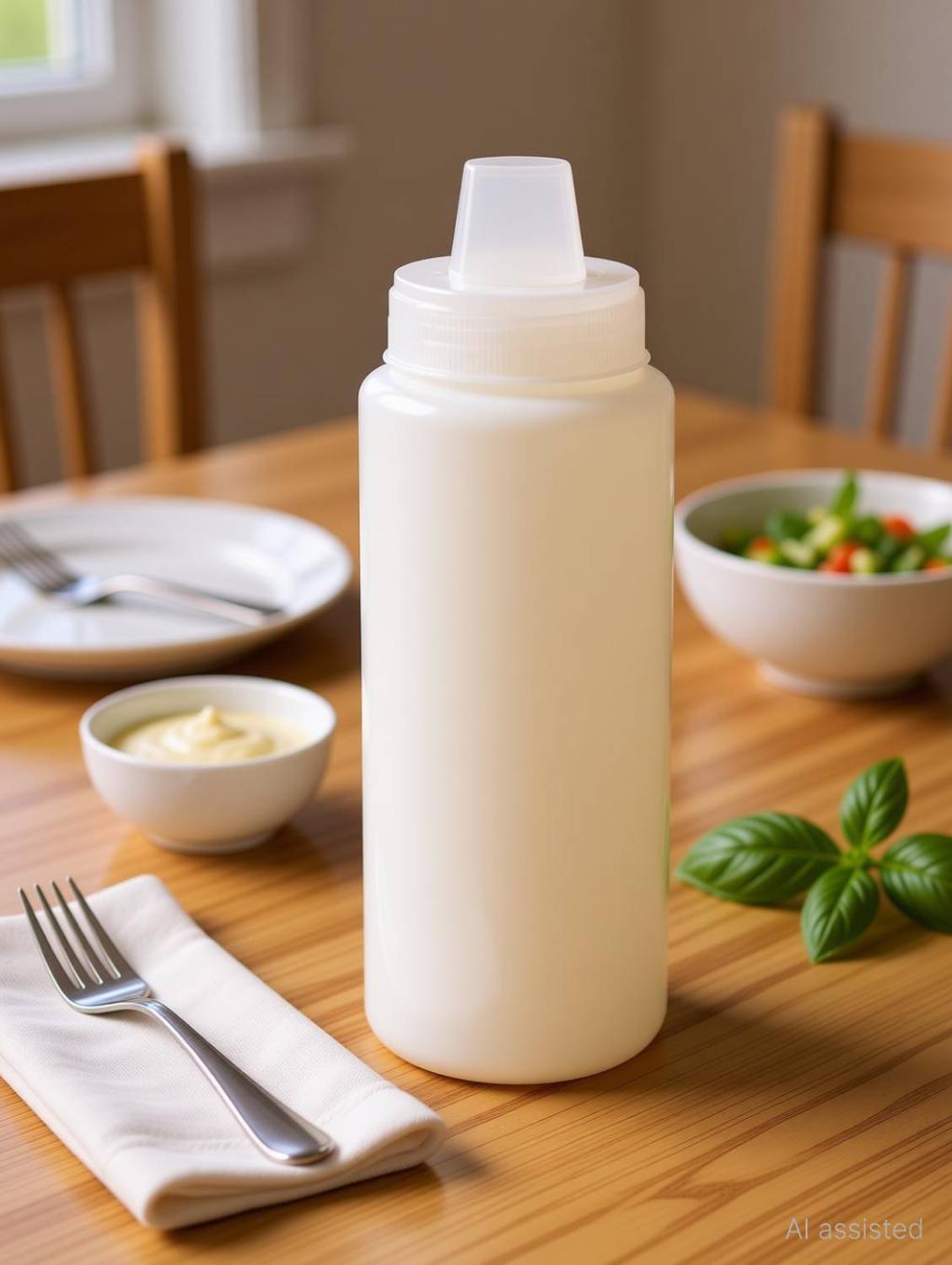 Bakezy Plastic Cheese Sauce Bottle | For Sauces, Dressings, Ketchup 800 ml Plastic Bottle