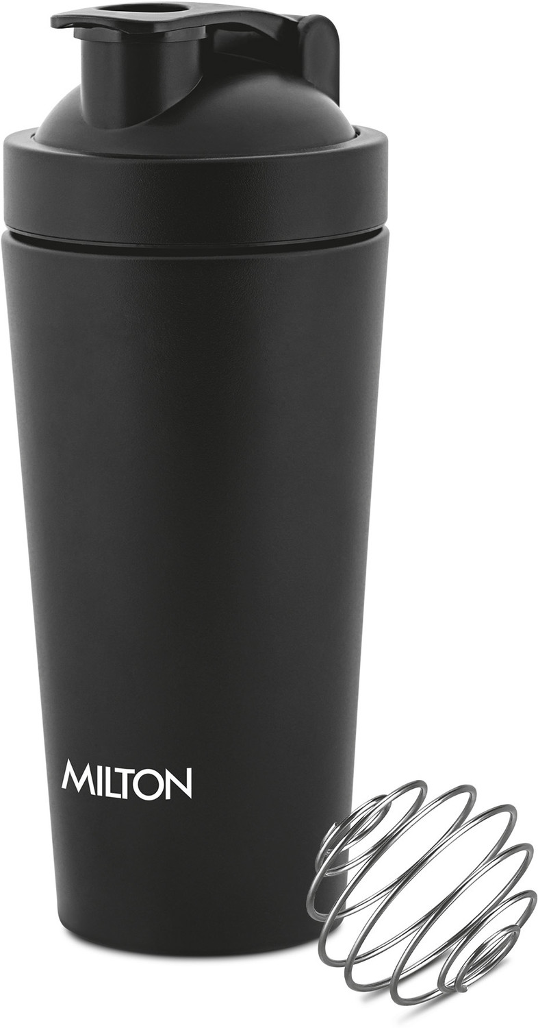 Image of MILTON Pro Mix Shaker 739 Ml: Leakproof Protein Shaker With Blender Ball for Gym 739 ml Stainless Steel Shaker