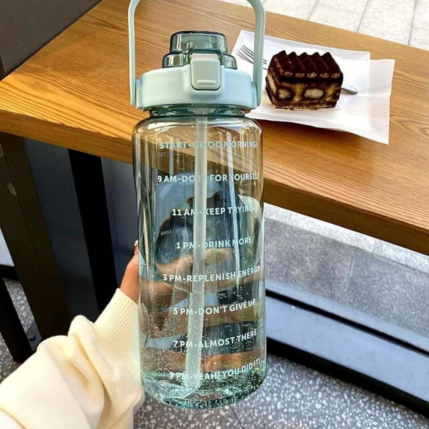 DXDT 2L Motivational Water Bottle - Image 1