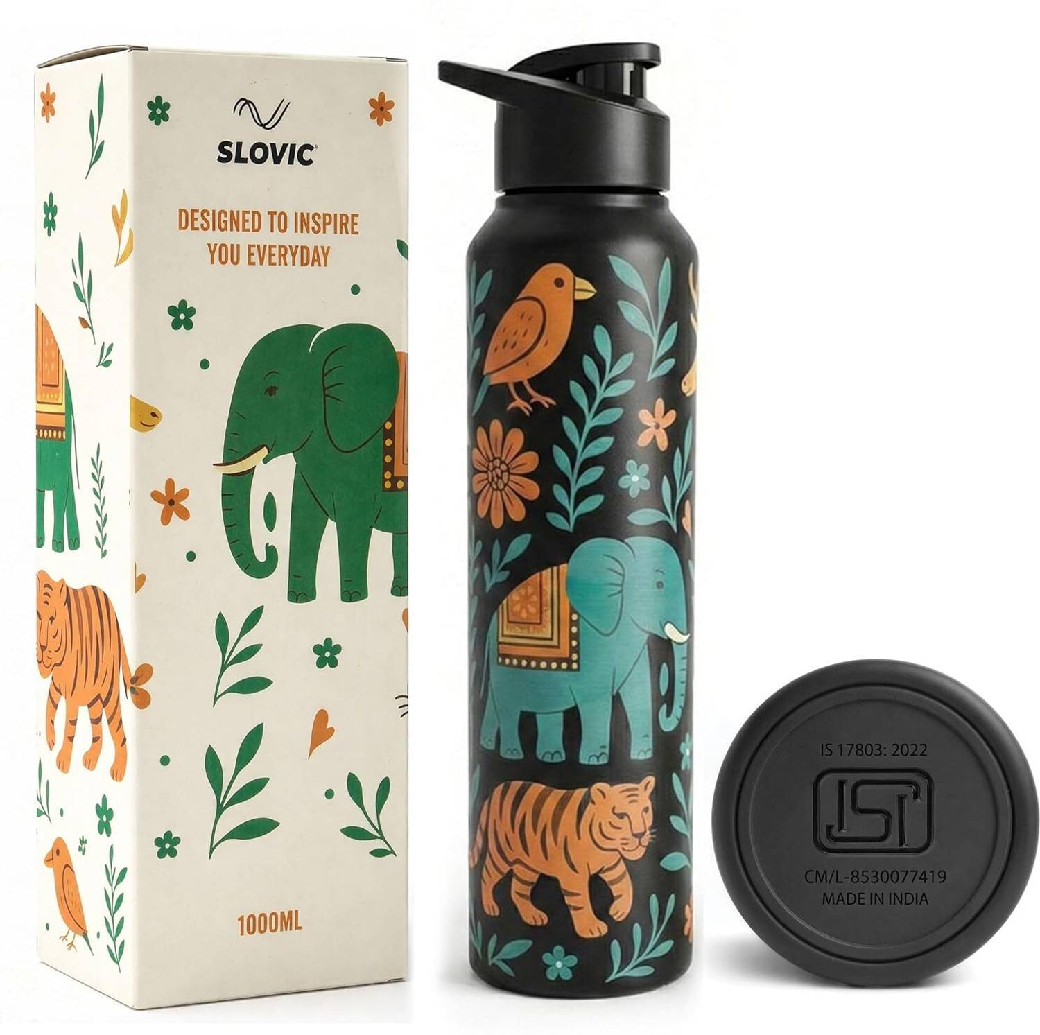 SLOVIC 1000 ml Stainless Steel Water Bottle
