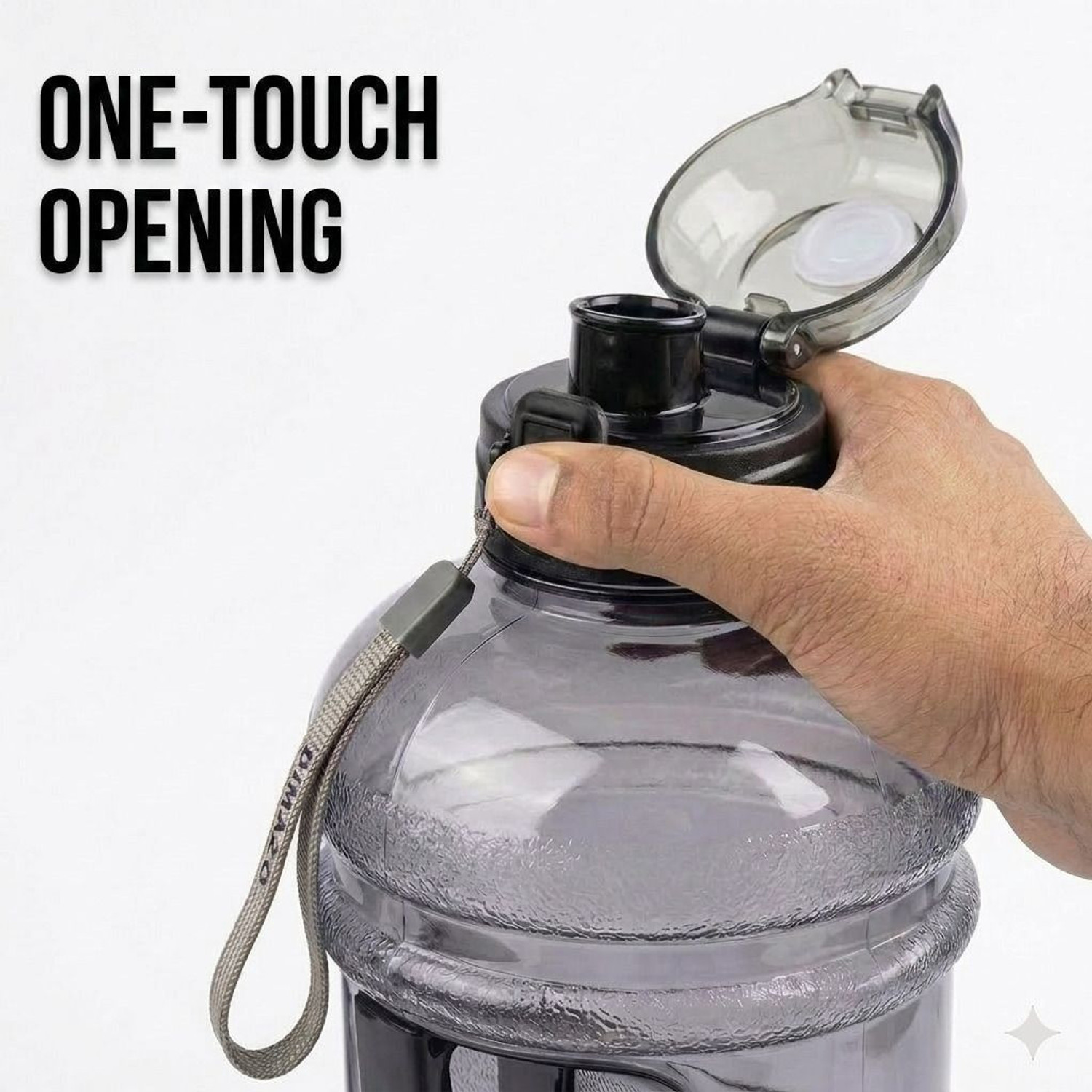 Image of DIMAZOFLY Gym Gallon Bottle for Men 2.2 Litre 2200 ml Plastic Bottle