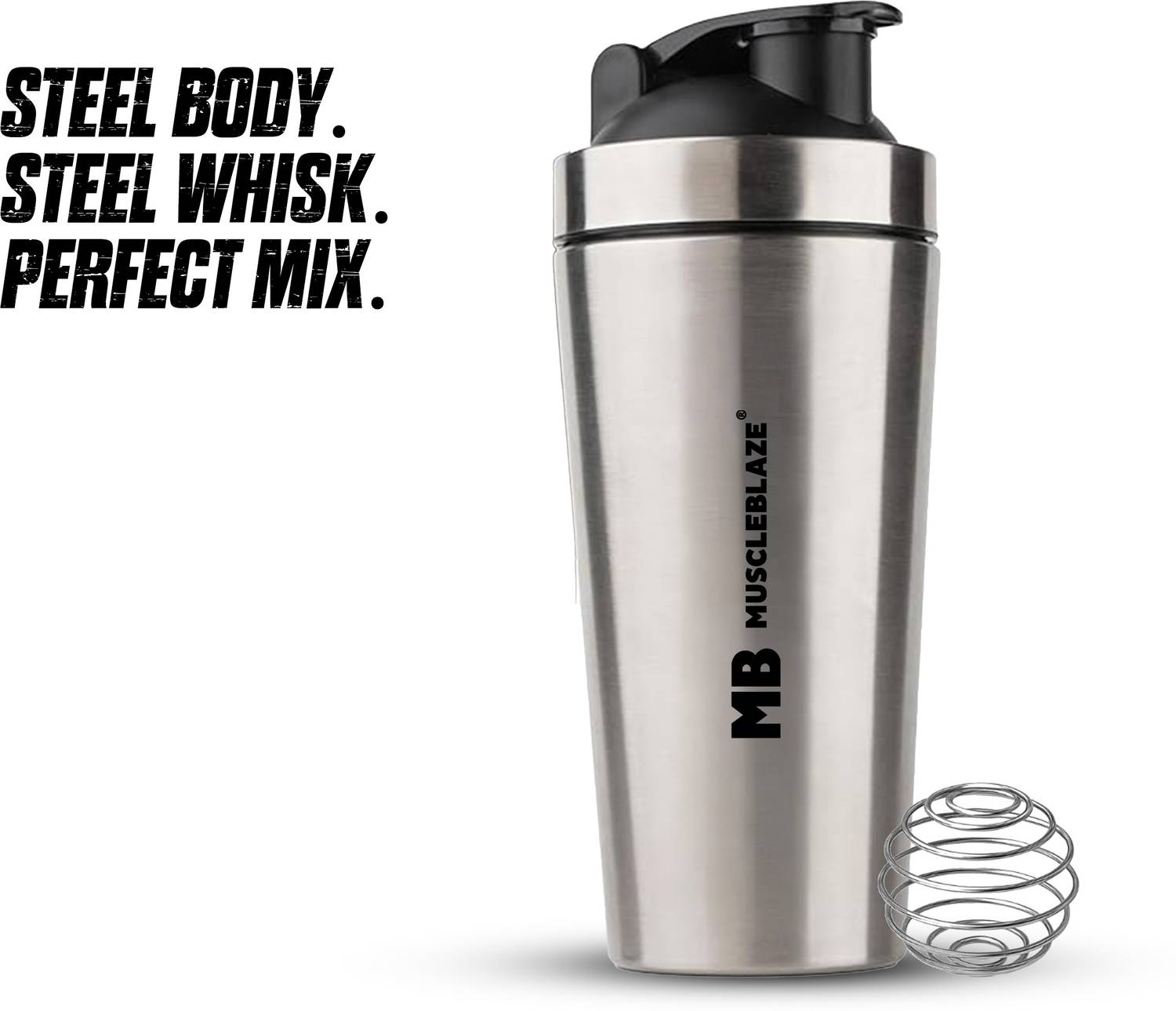 MUSCLEBLAZE 700 ml Stainless Steel Gym Shaker - Image 5