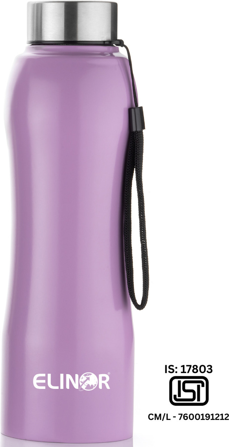 Image of ELINOR AMAZING SINGLE WALL STAINLESS STEEL BOTTLE IN PURPLE COLOR FOR KIDS AND ADULTS 1000 ml Steel Bottle