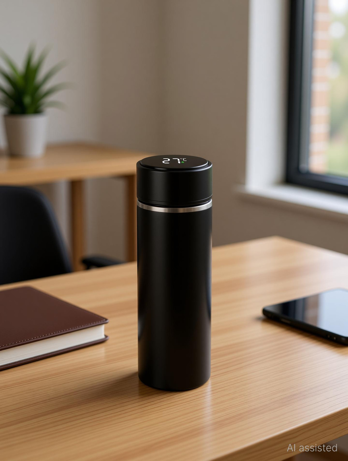 Image of Dayal DE032 Black 500 ml Steel Flask