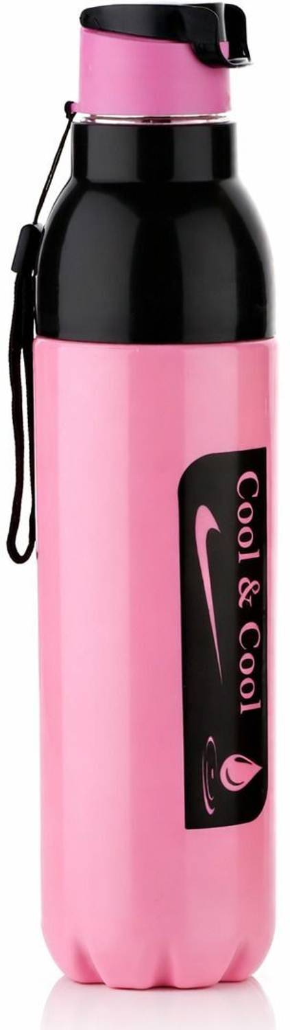 BELLERBIRD Premium Quality Cool Printed PU Insulated Double Wall Water Bottle 1000 ml Plastic Bottle