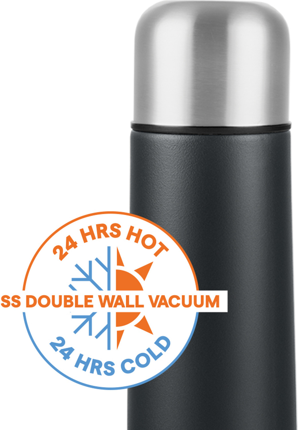 Image of BOROSIL 24 Hours Hot & Cold Thermo Double Wall Vaccum Insulated Steel Flask Bottle 1000 ml Steel Flask