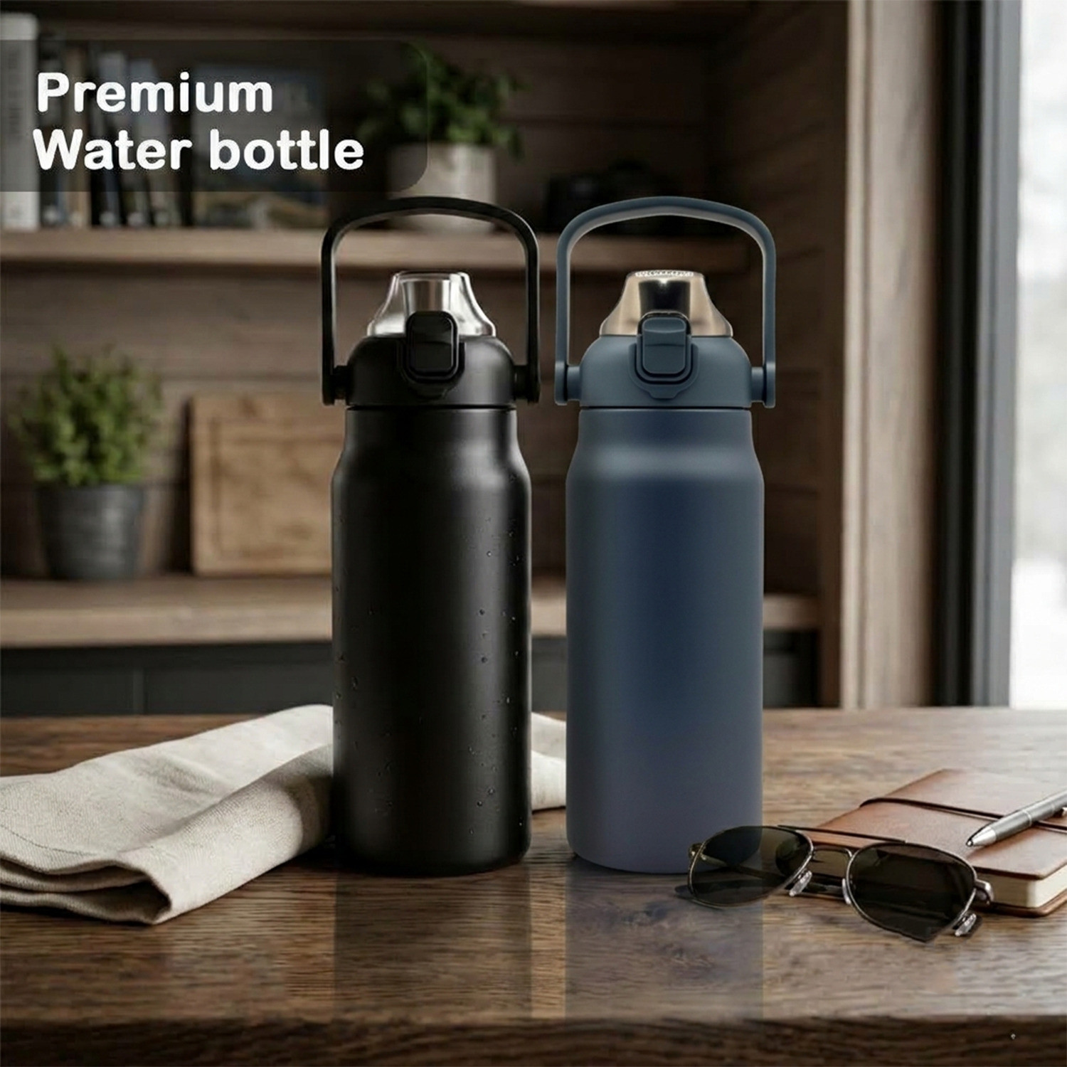Image of Dozy 1000: 24-Hour Insulated Leak-Proof Premium Steel Water Bottle 1000 ml Stainless Steel Flask
