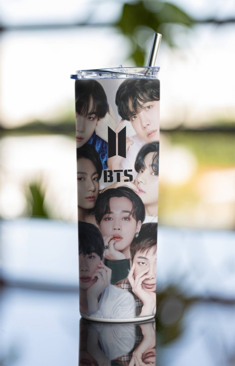 TheWhoop BTS 7 Team Printed Stainless Steel Tumbler ( Bottle ) For