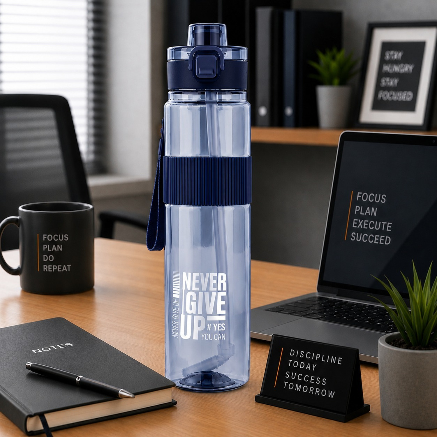 Image of KABHI ENTERPRISES Motivational Bottle 999 ml Water Bottles