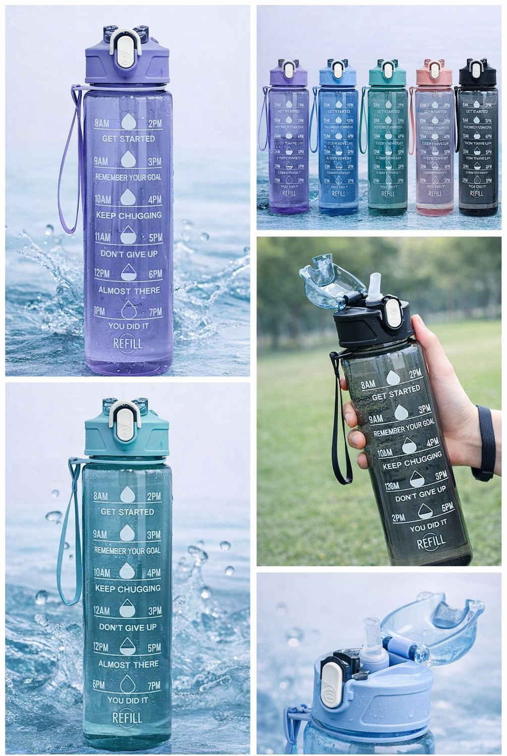 Image of Gupta Collection leak proof water bottle 1000 ml Plastic Bottle