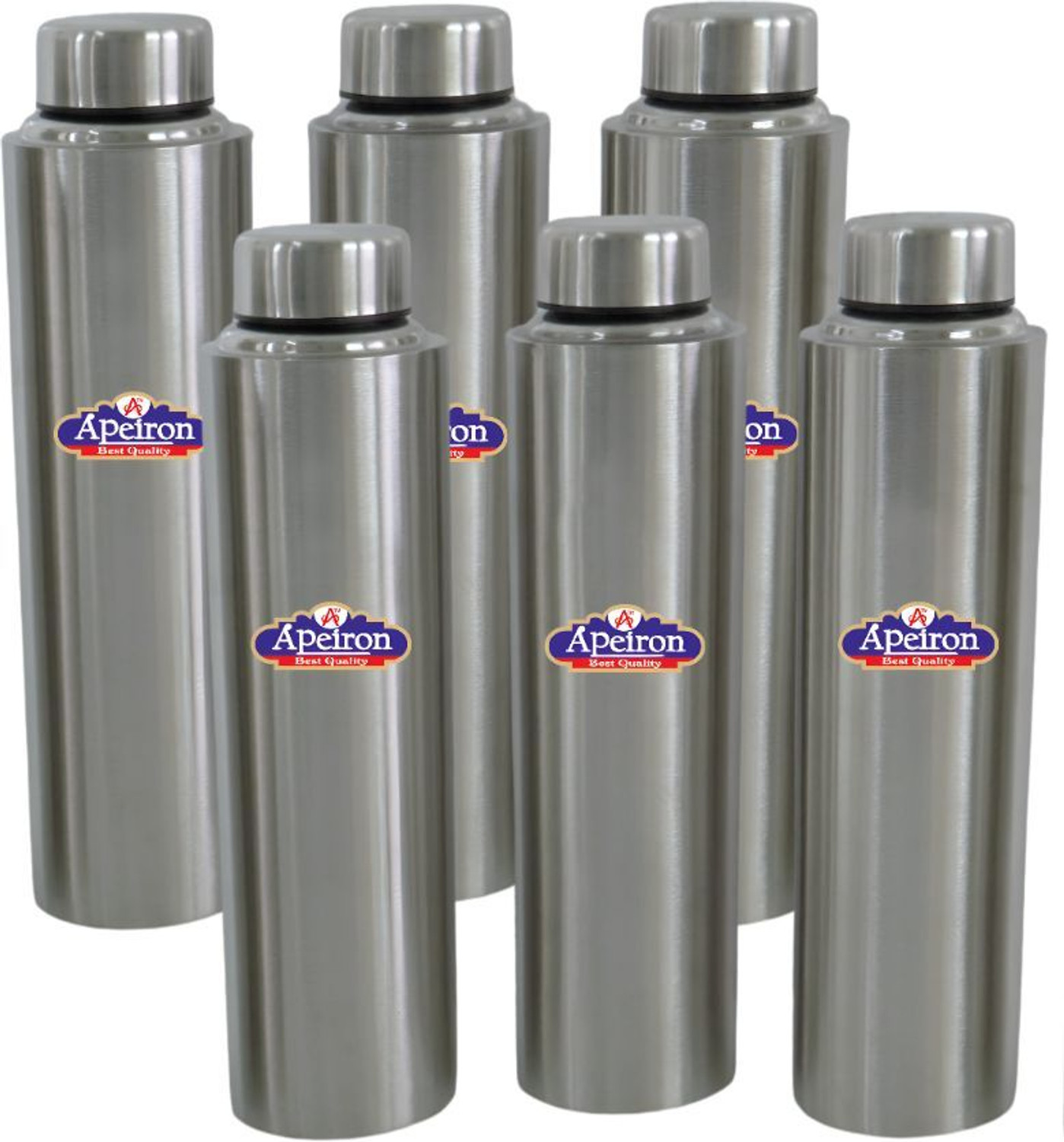 Image of Apeiron Stainless Steel Matt Fridge Water Bottle 1000 ml Steel Bottle