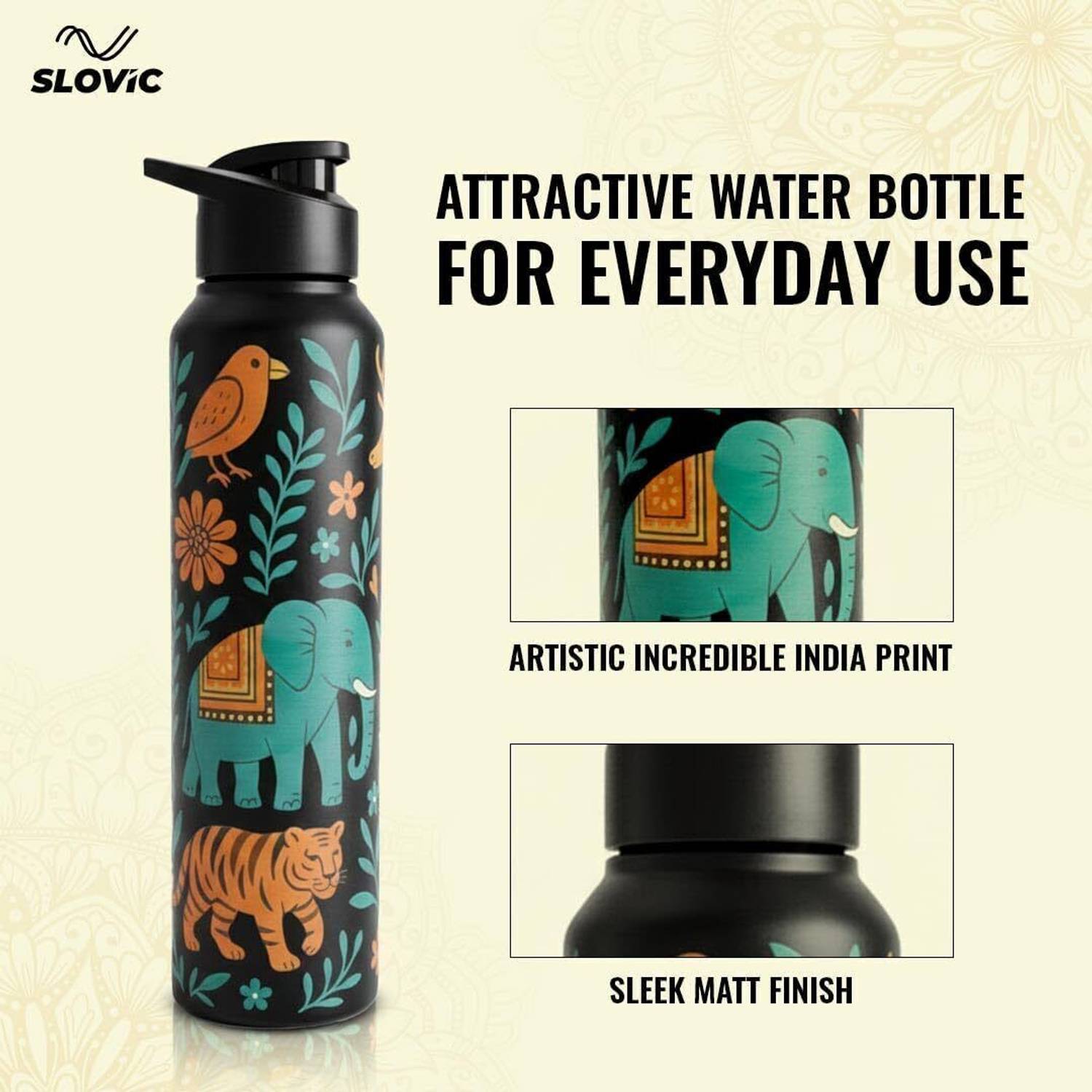 SLOVIC 1000 ml Stainless Steel Water Bottle - Image 2