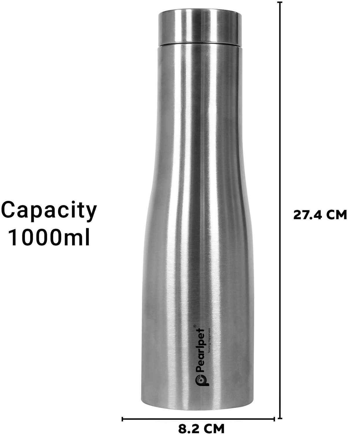Image of Pearlpet F40 1000 ml Steel Bottle