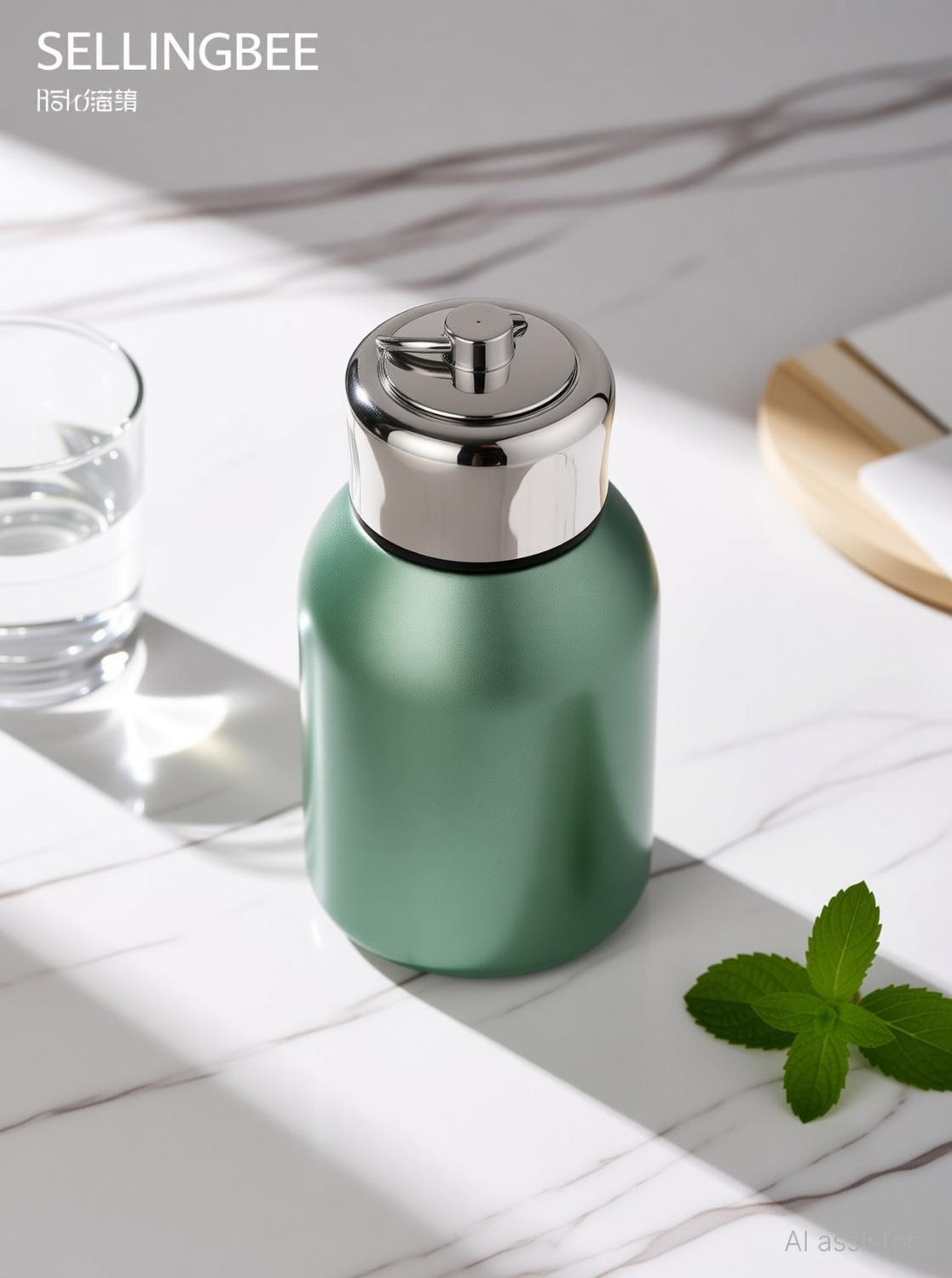 Image of SELLINGBEE Premium Stainless Steel Vacuum Insulated Water Bottle Portable 300 ml Stainless Steel Bottle