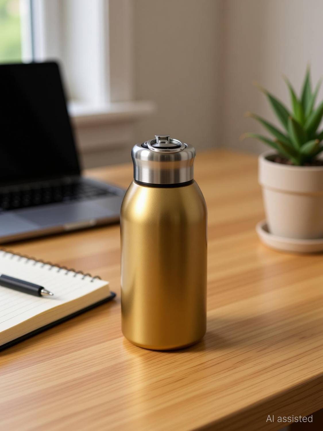 Amsp Stainless Steel Vacuum Insulated Water Bottle 300 ml Stainless Steel Flask