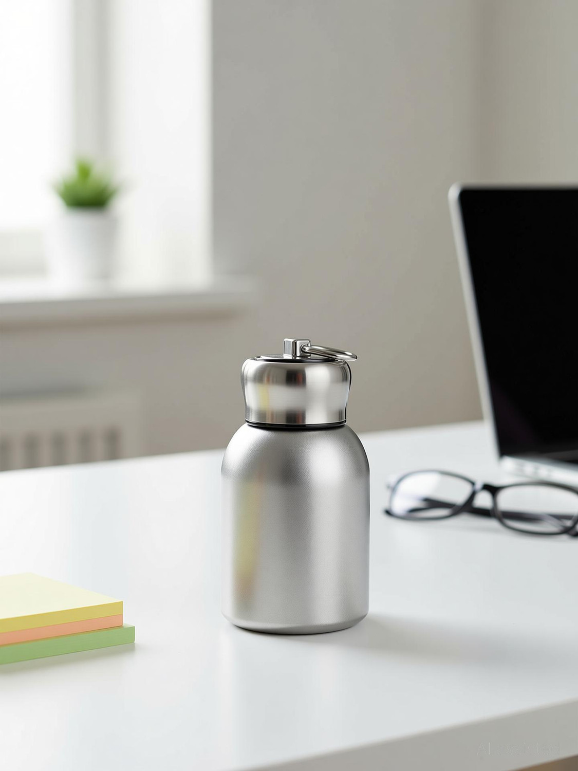 Image of GETHIGHKP Mini Thermal Mug Water Bottle Leak Proof Vacuum Flasks Stainless Steel Bottle 300 ml Stainless Steel Flask