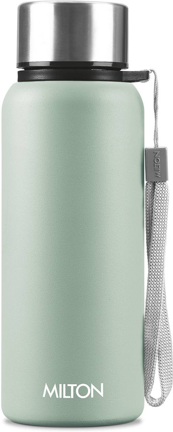 MILTON Brim 600 Stainless Steel Water Bottle, 560 ml, Light Green 560 ml Steel Bottle