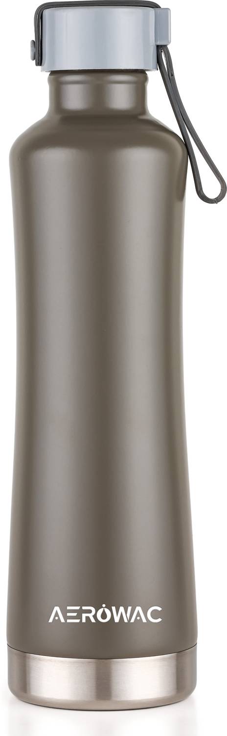 AEROWAC Terra Double Wall Vacuum Insulated Hot & Cold Water Bottle/BPA-Free & Leakproof 490 ml Steel Bottle