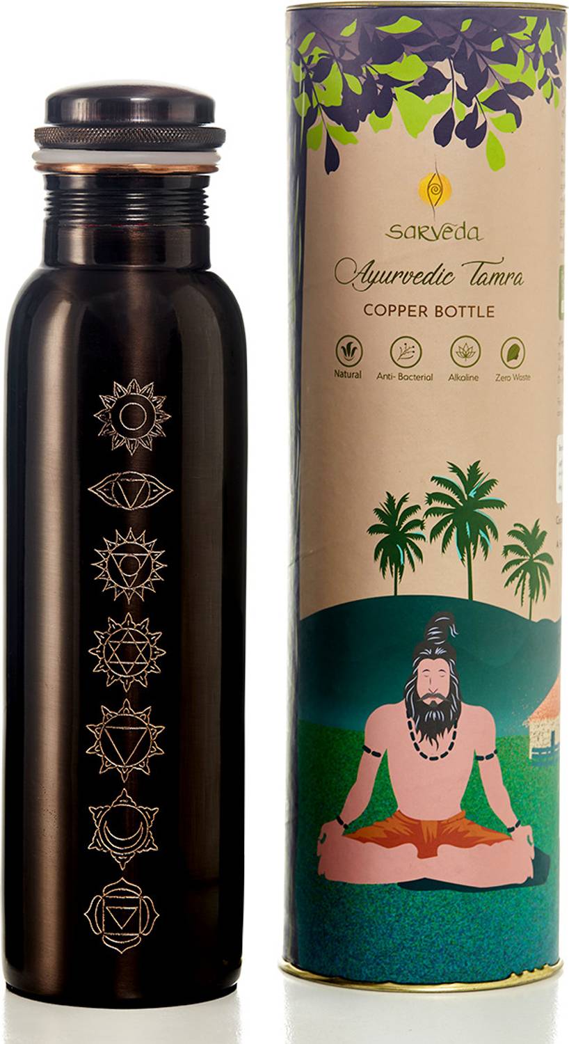 Sarveda 7 Chakra 1000ml Copper Bottle - Image 1